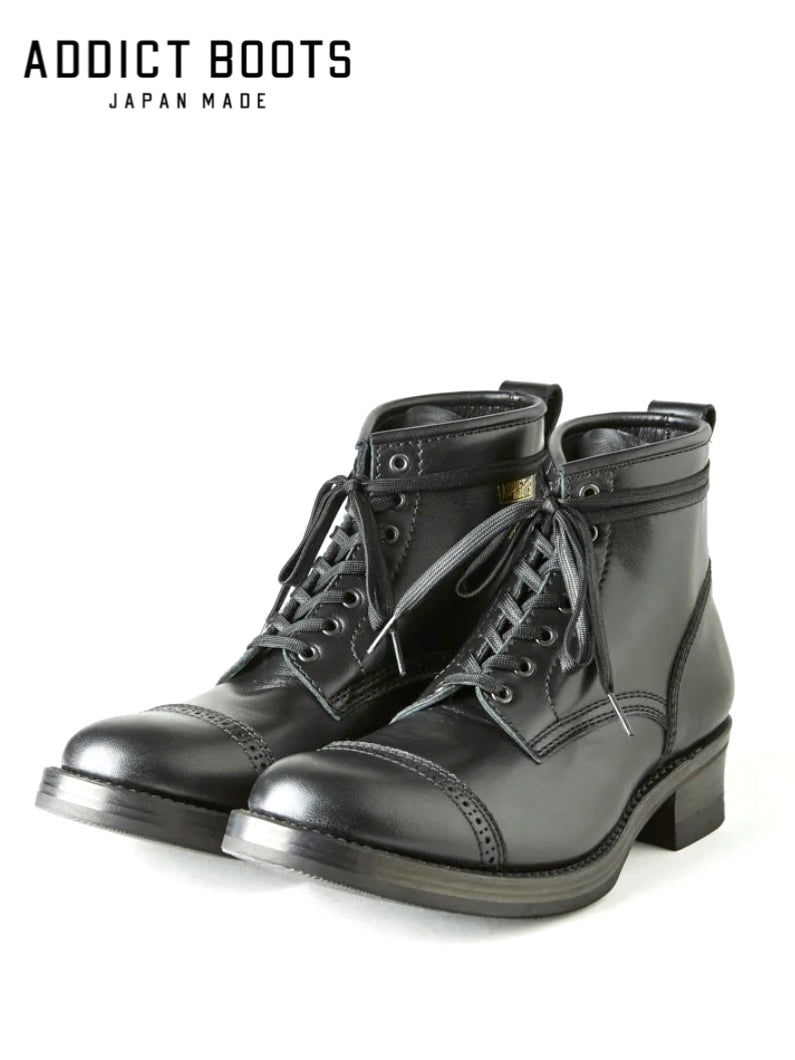 ADDICT BOOTS - AB-02CH-ST HORSEHIDE CAP TOE LACE-UP STANDARD