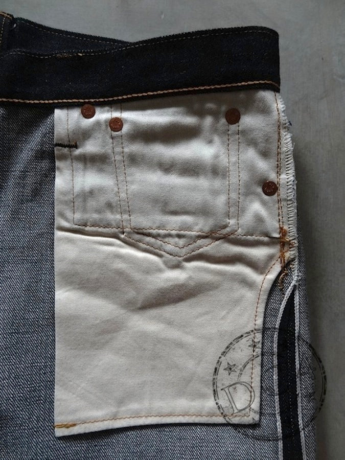 HARD BIRD - 14.5oz Selvedge Denim - U.S. Texas Cotton - Tapered Cut - Produced by *The Flat Head*