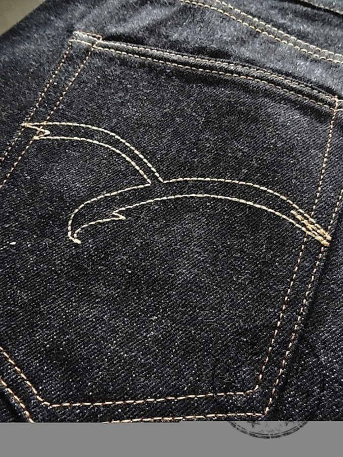 HARD BIRD - 14.5oz Selvedge Denim - U.S. Texas Cotton - Tapered Cut - Produced by *The Flat Head*