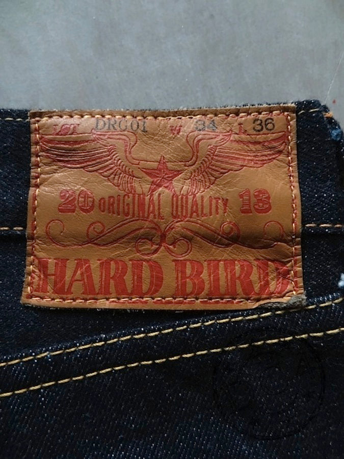 HARD BIRD - 14.5oz Selvedge Denim - U.S. Texas Cotton - Tapered Cut - Produced by *The Flat Head*