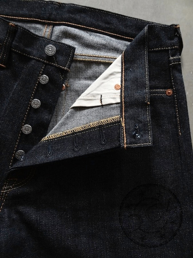 HARD BIRD - 14.5oz Selvedge Denim - U.S. Texas Cotton - Tapered Cut - Produced by *The Flat Head*