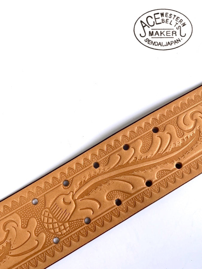 ★ Style No.180H with 50's Jewels ★ Handmade Vintage Cowboy Belt - Russet
