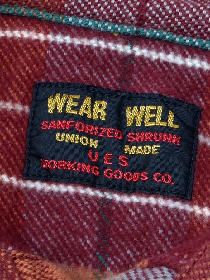 14.5oz Heavy Flannel Shirt - 502653 - Wine