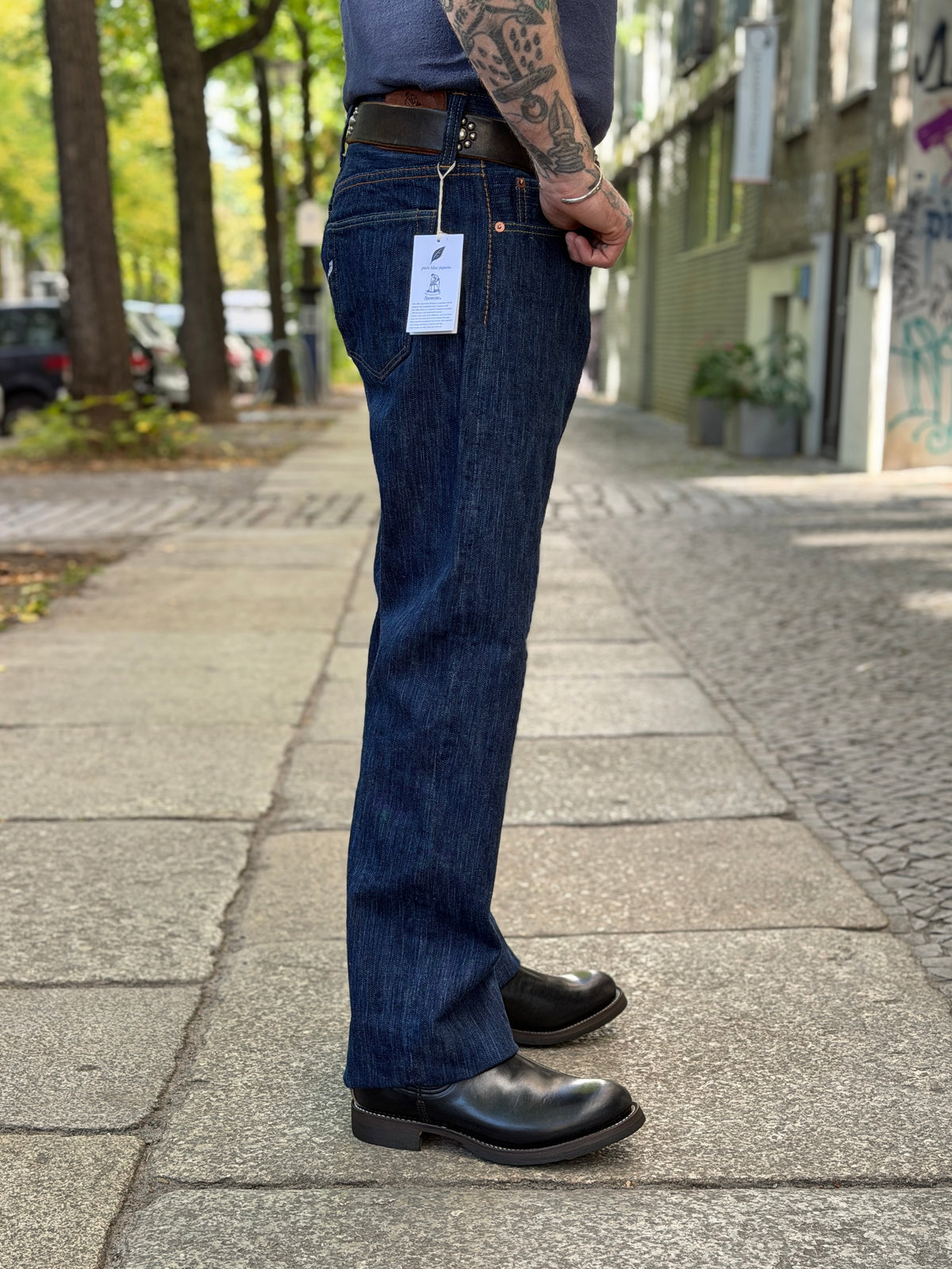 AI-003 - 16oz. Natural Indigo Hank-dyed Denim - Regular Straight