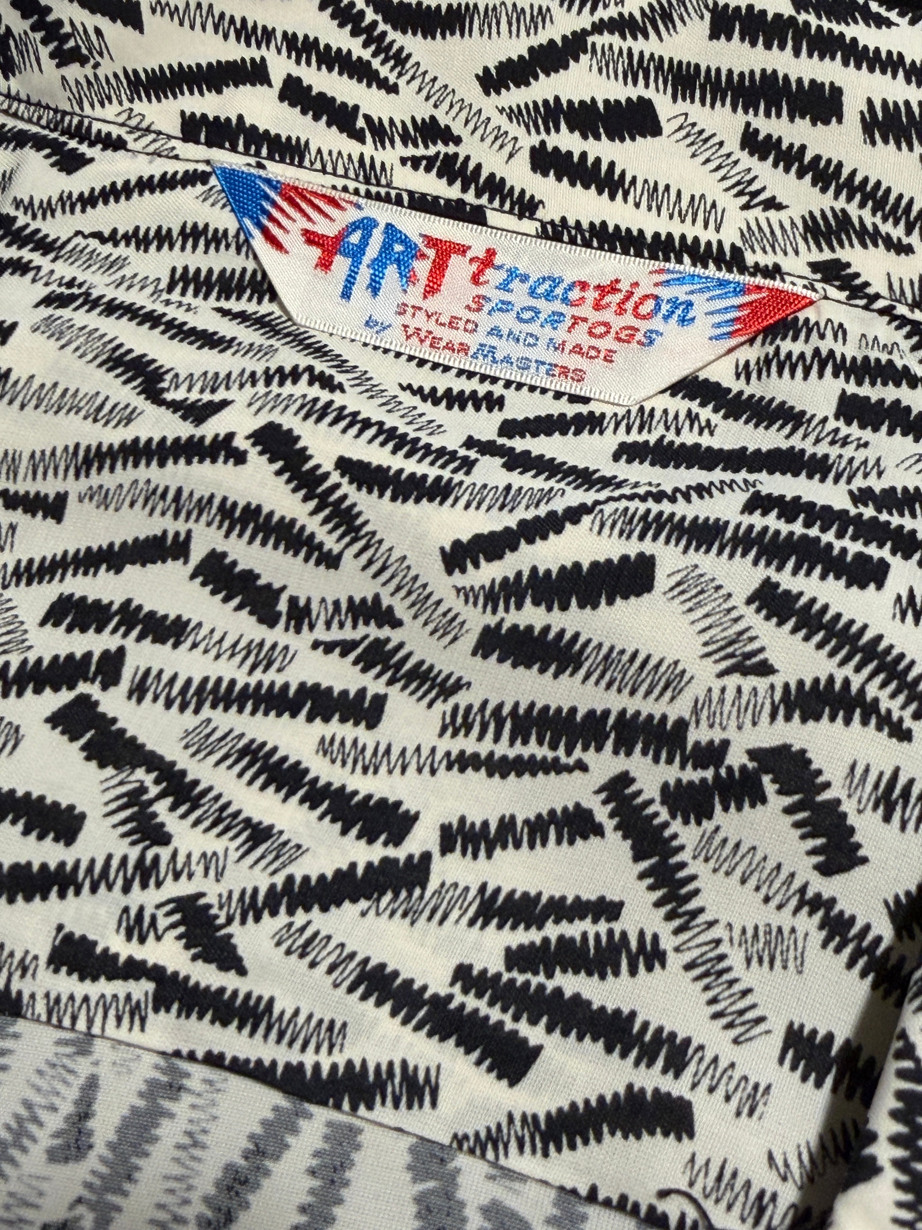 WEARMASTERS - Lot.912 Zig-Zag Rayon Shirt - White