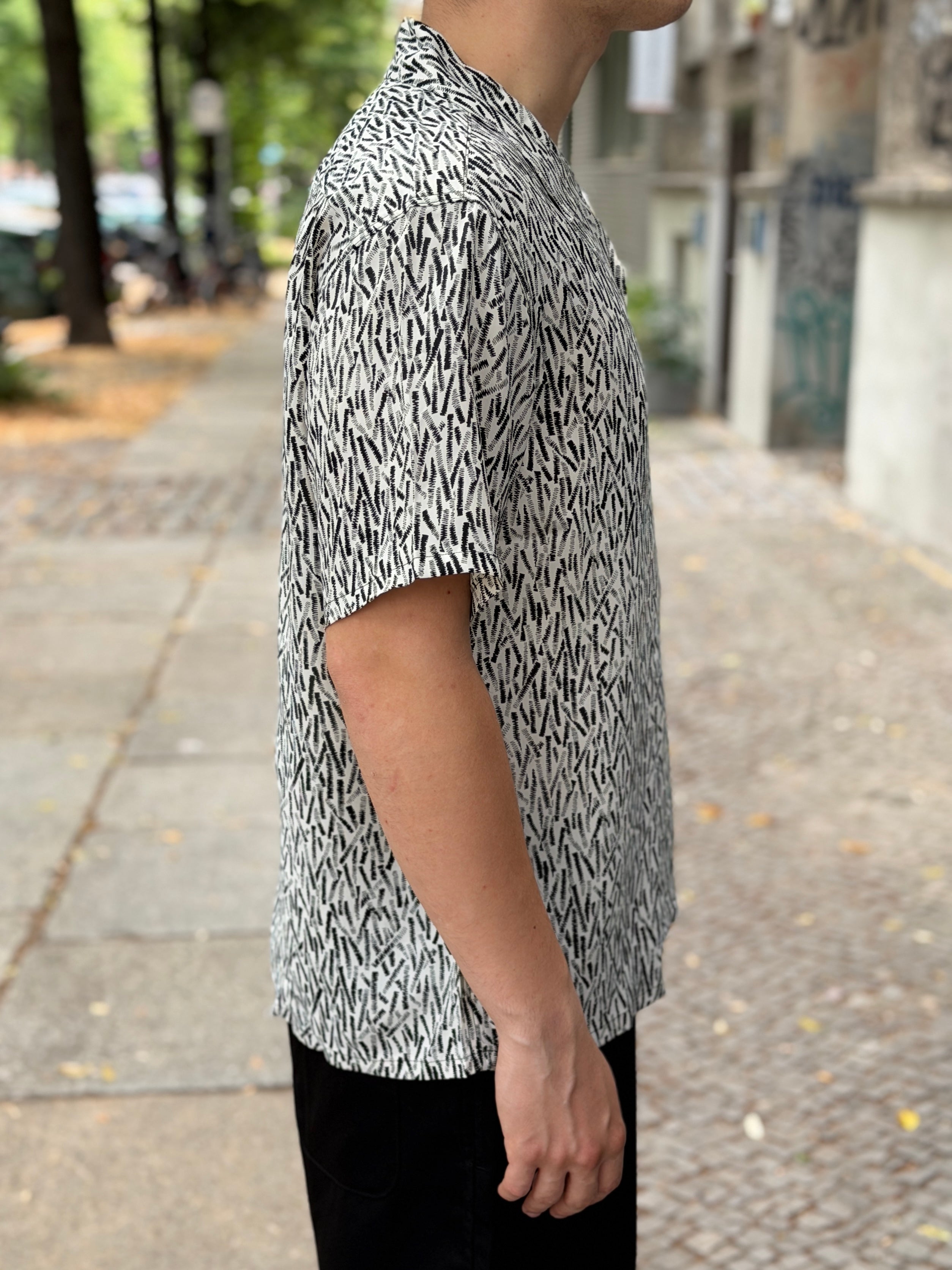 WEARMASTERS - Lot.912 Zig-Zag Rayon Shirt - White