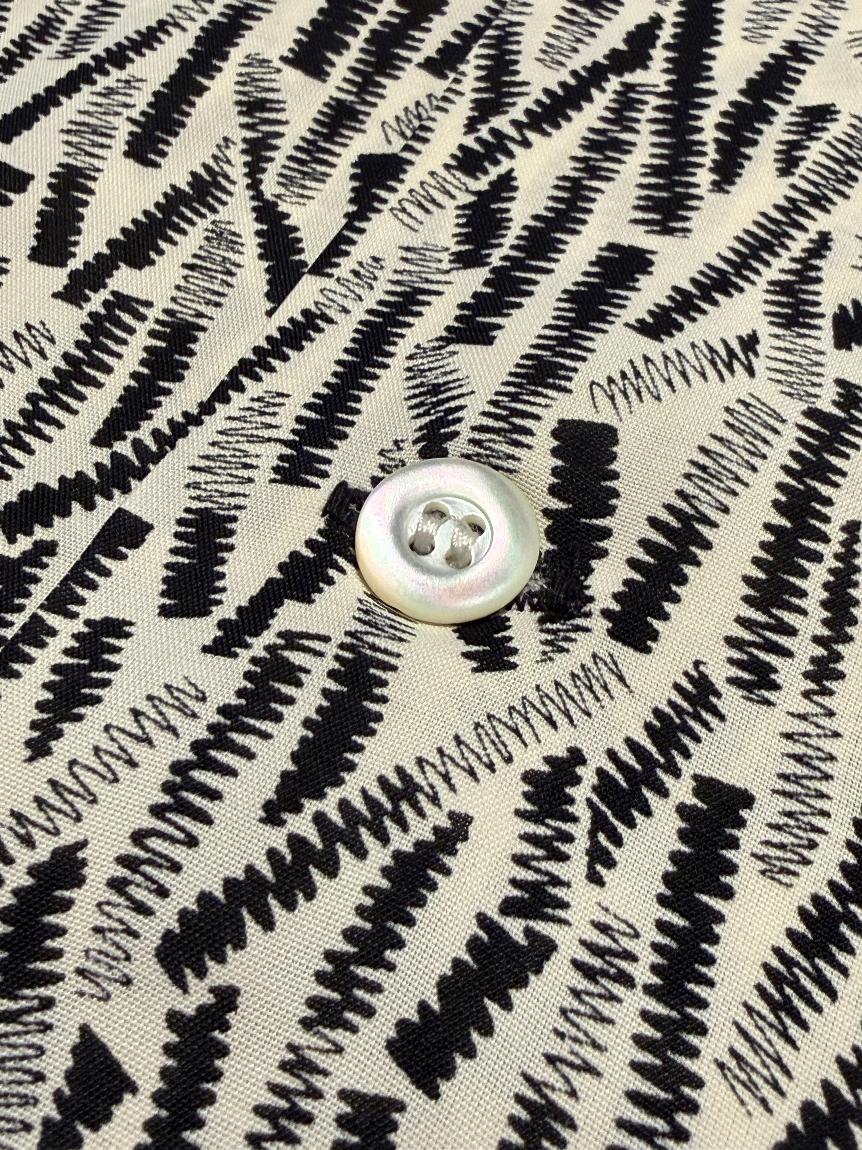 WEARMASTERS - Lot.912 Zig-Zag Rayon Shirt - White