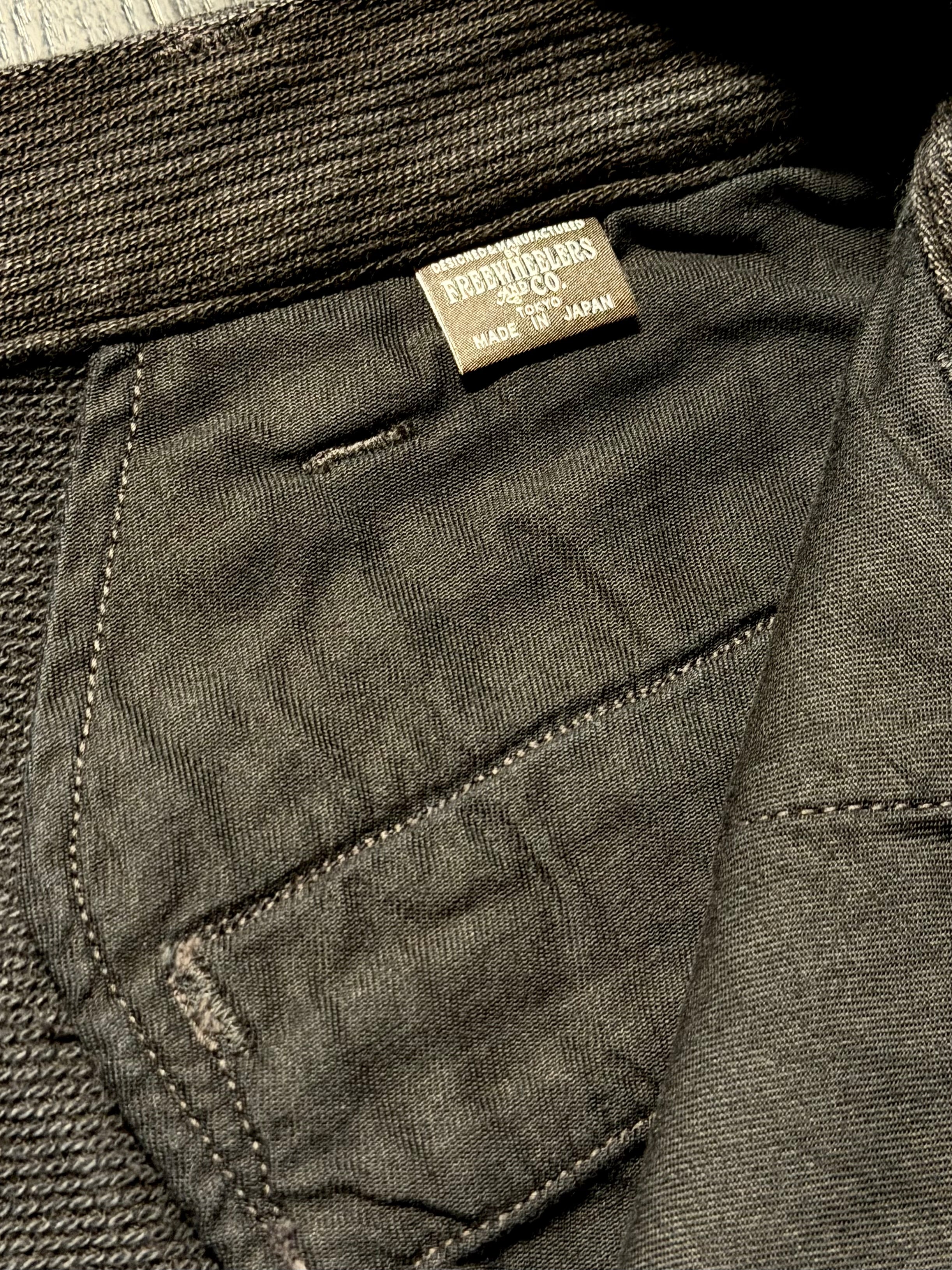 "BLACK ROGUE TROUSERS" - Yarn-dyed Rude Black
