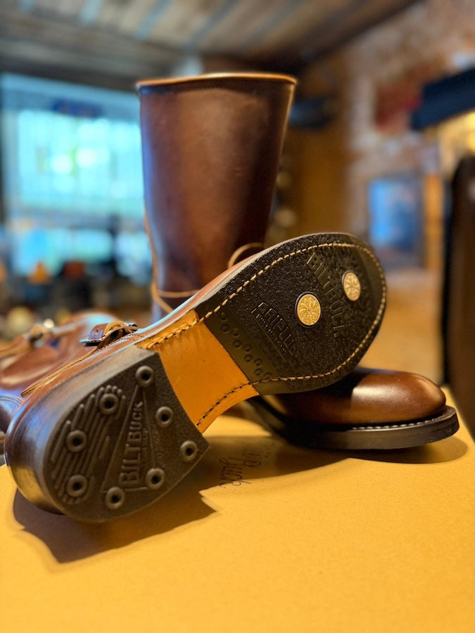 Lot.444 - Engineer Boots - HORSEBUTT - Brown