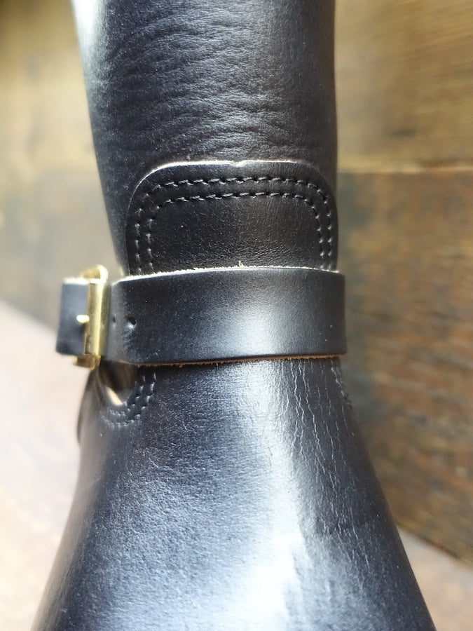 DC4 x KEYSTONE Special Collaboration - Horsebutt Engineer Boots -Brass Buckles