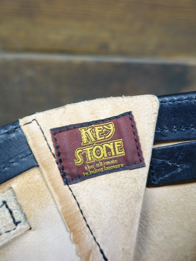 DC4 x KEYSTONE Special Collaboration - Horsebutt Engineer Boots -Brass Buckles