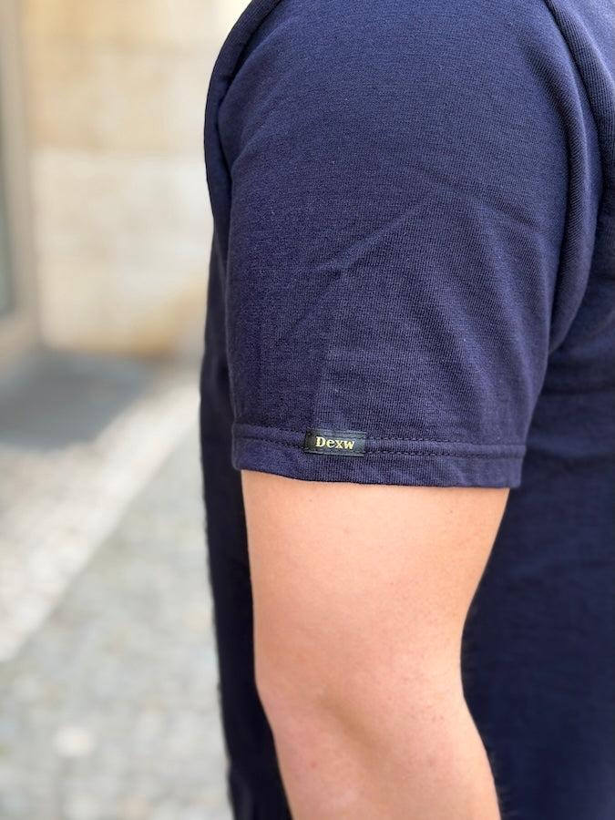 DXT Series - 12.5oz Heavyweight Loopwheeled T-Shirt - Dope.Nvy