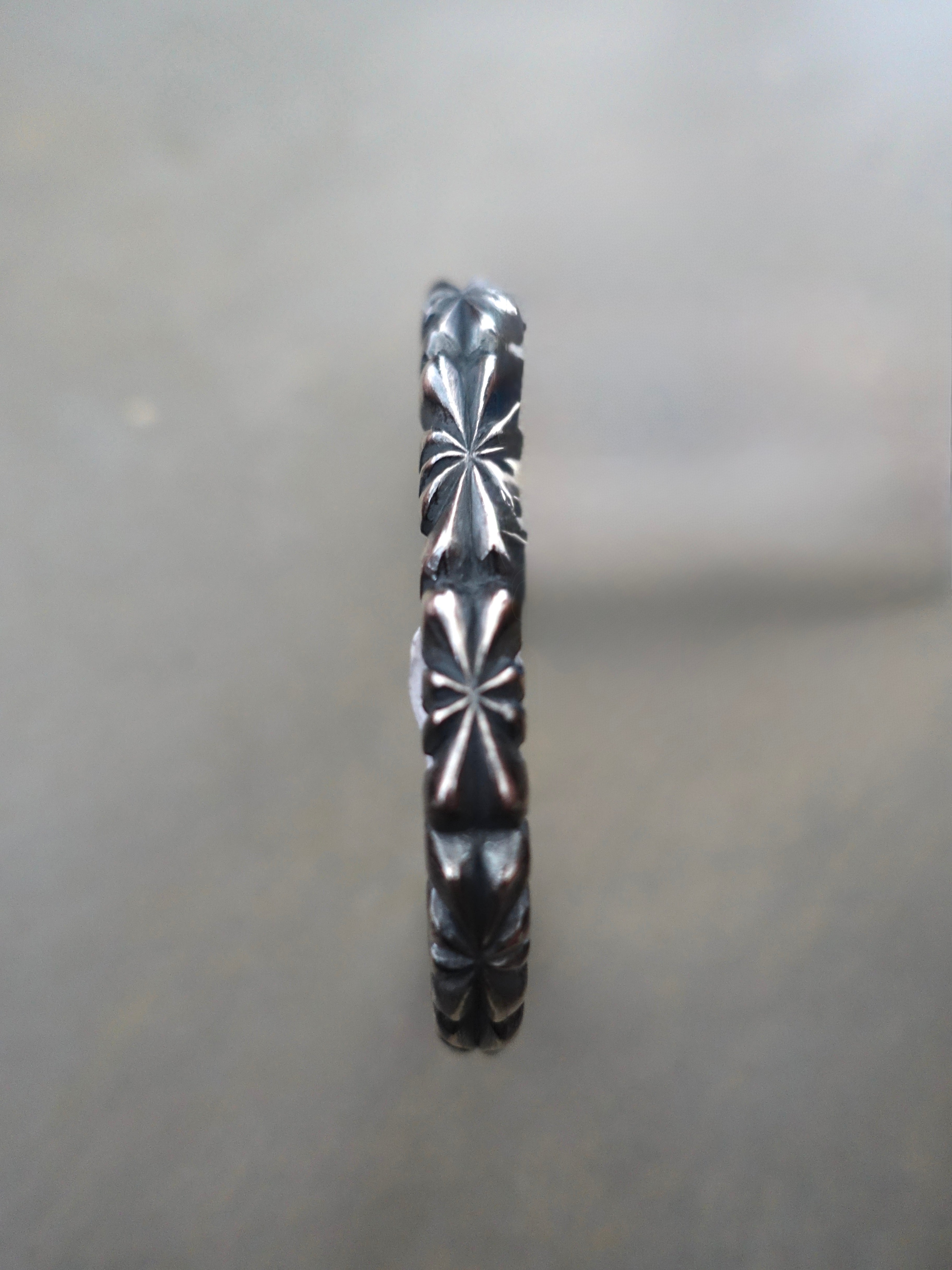 BR-282 - Butterfly Sand Cast Plane Bangle A - Size L