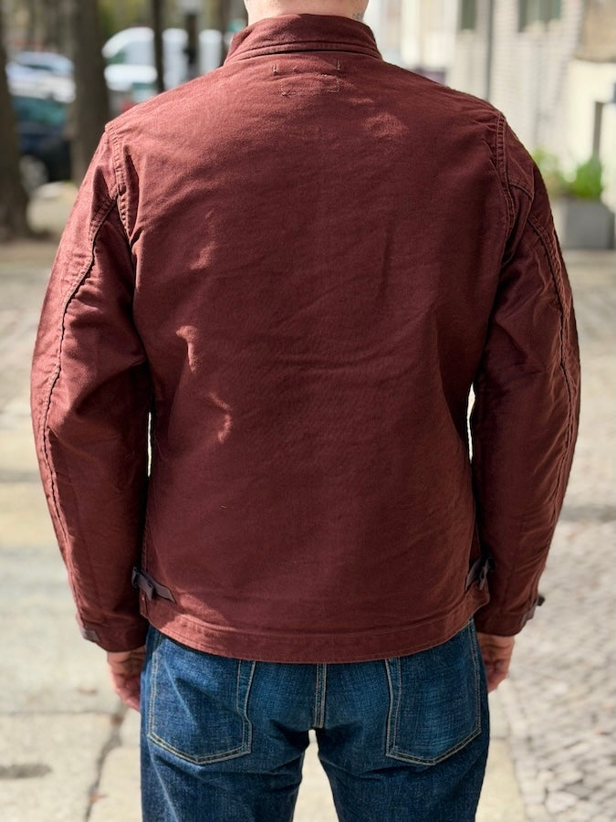 "DECK WORKER JACKET" - 1940~1950s U.S.NAVY MILITARY IMAGE CLOTHING - Dark Red Brown