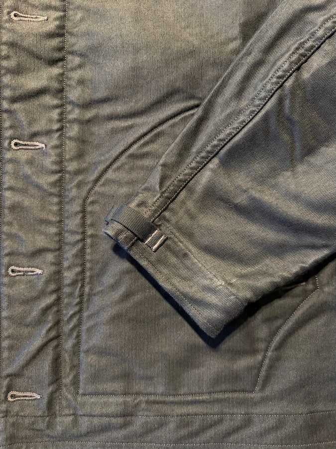 "DECK WORKER JACKET" - 1940~1950s U.S.NAVY MILITARY IMAGE CLOTHING - Jet Black