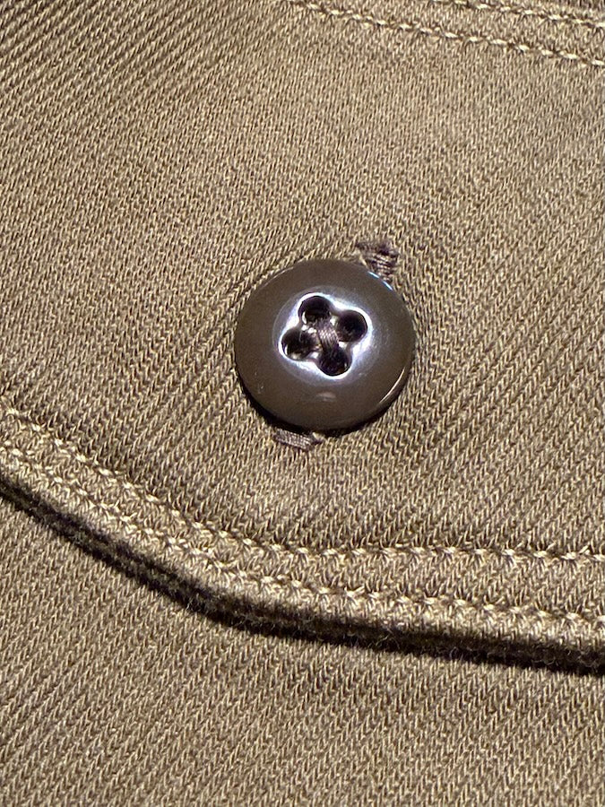 "Gemsa" WORK SHIRT - UNION SPECIAL OVERALLS - 1930s STYLE WORK SHIRT - Khaki Olive