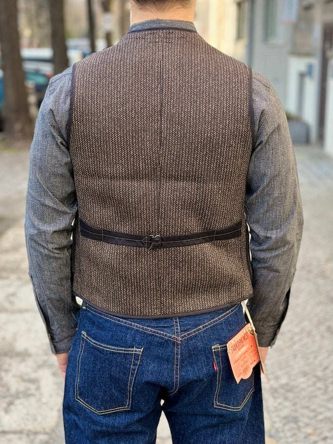 "LONGSHOREMAN" WINTER WORKER VEST - 1920 ~ 1930s STYLE WORK VEST - UNION SPECIAL OVERALLS