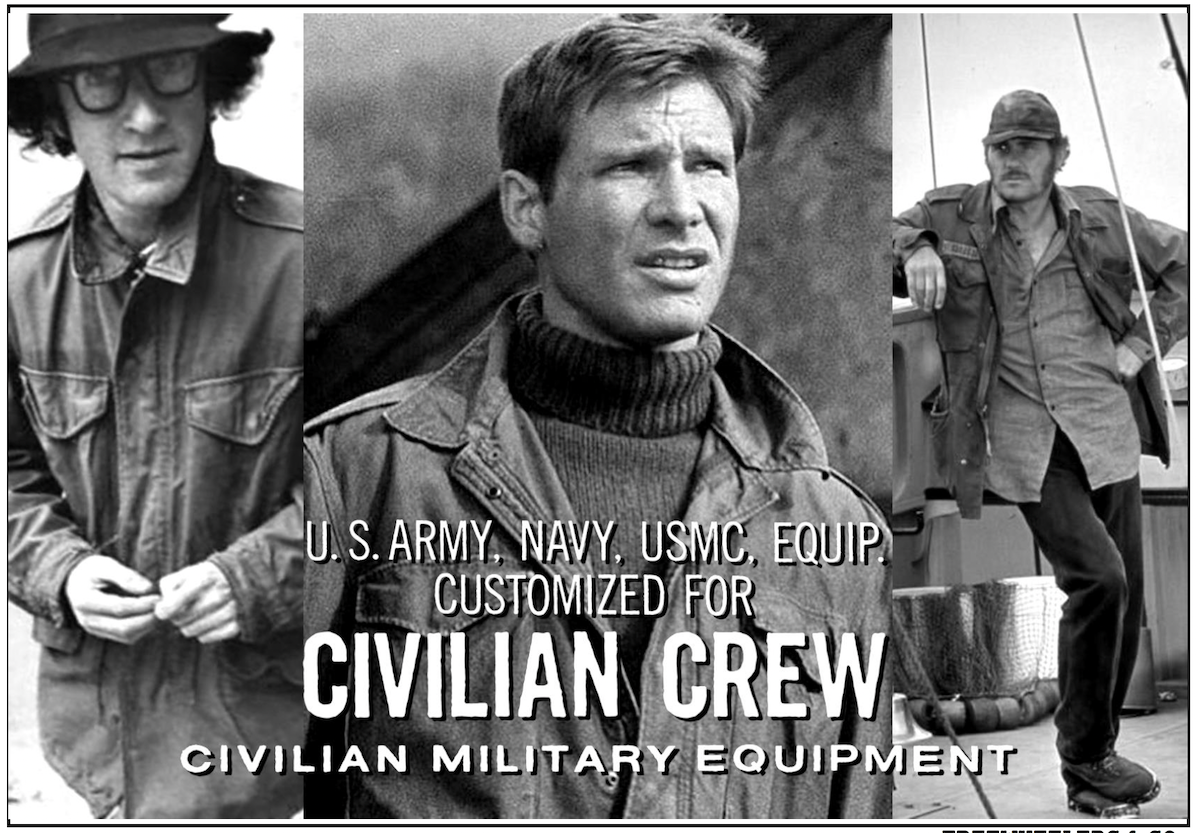 "DECK WORKER JACKET" - 1940~1950s U.S.NAVY MILITARY IMAGE CLOTHING - Dark Red Brown