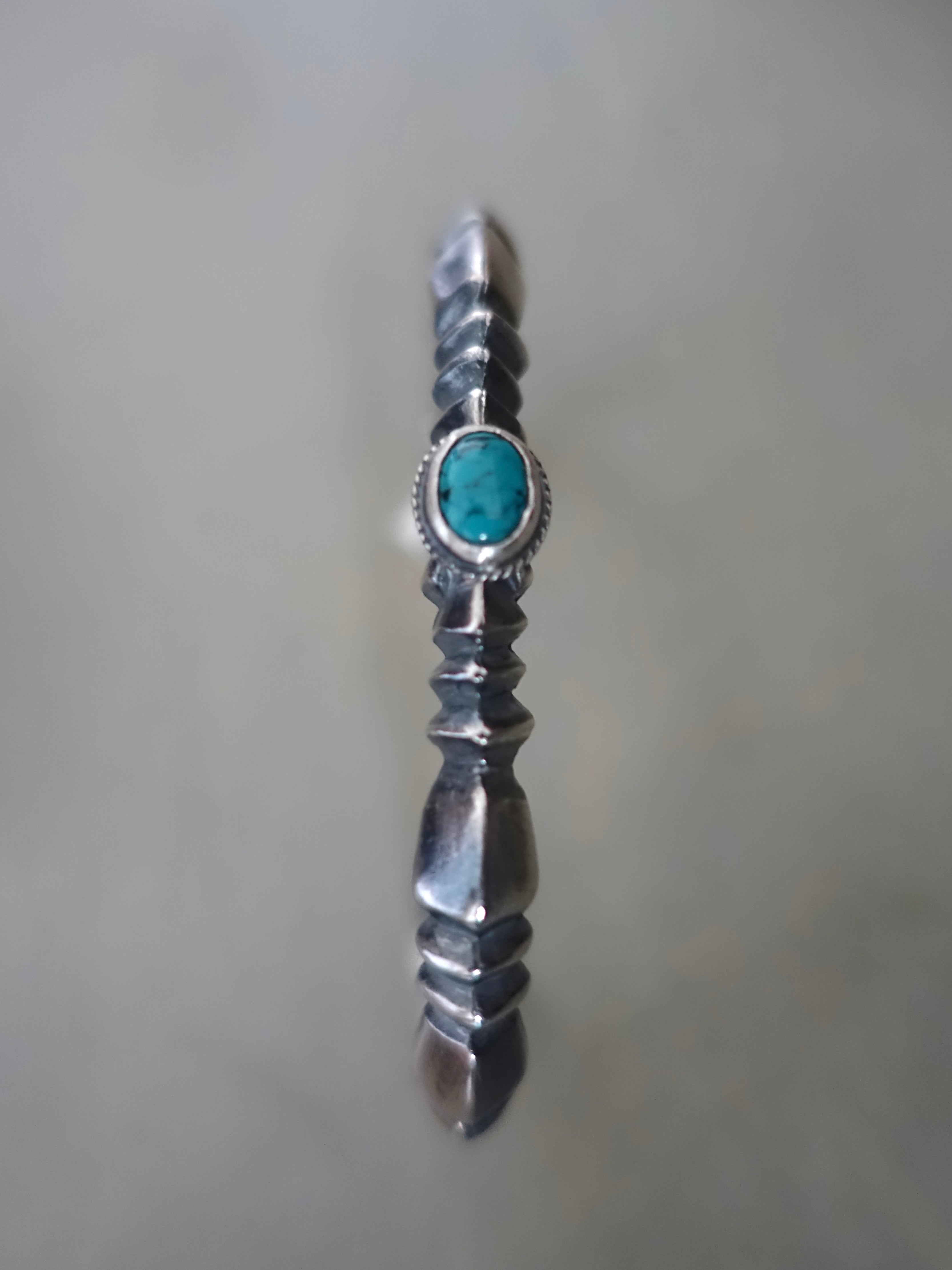 BR-290 - Butterfly Sand Cast bungle with Turquoise C - Size L