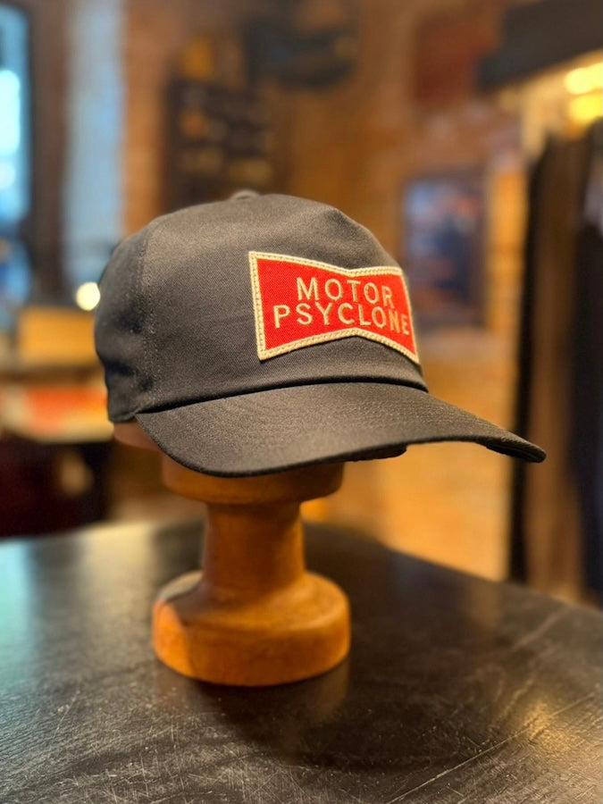 "SMOKE 'EM" 1960's Style Trucker Cap - MOTOR PSYCLONE GARAGE SERIES Black