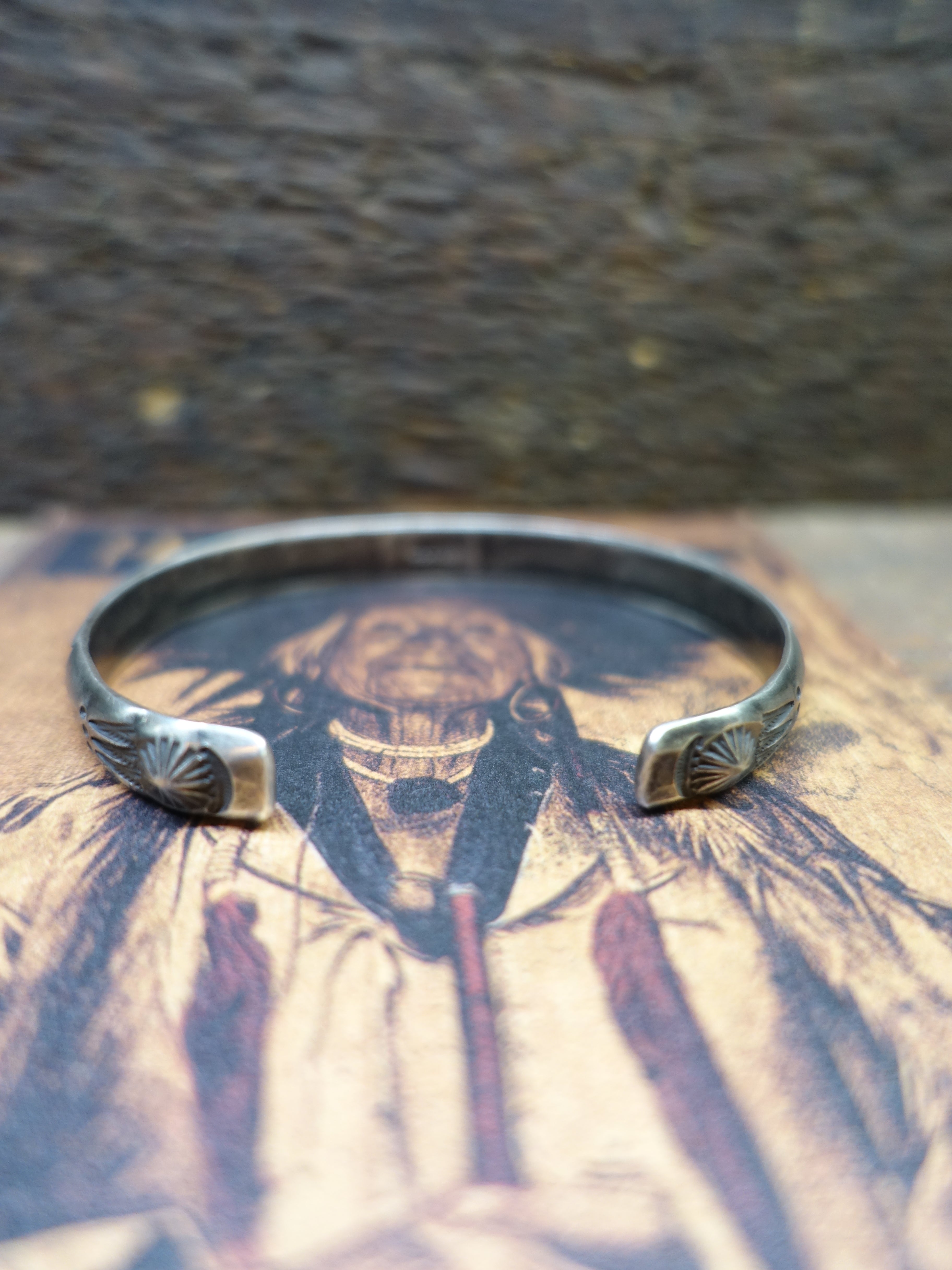HOZHO - Plant B6 - Silver Bangle