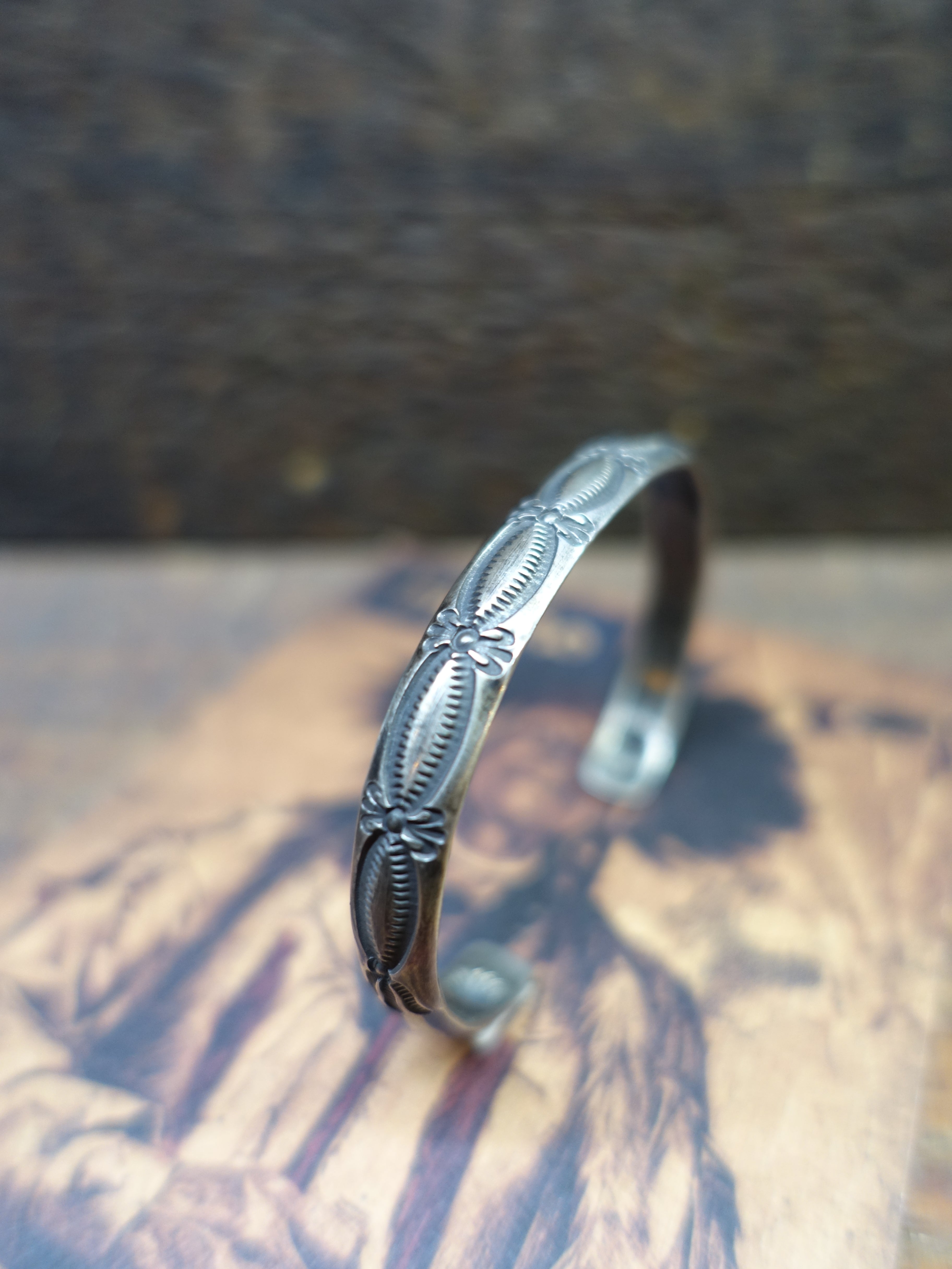 HOZHO - Plant B6 - Silver Bangle