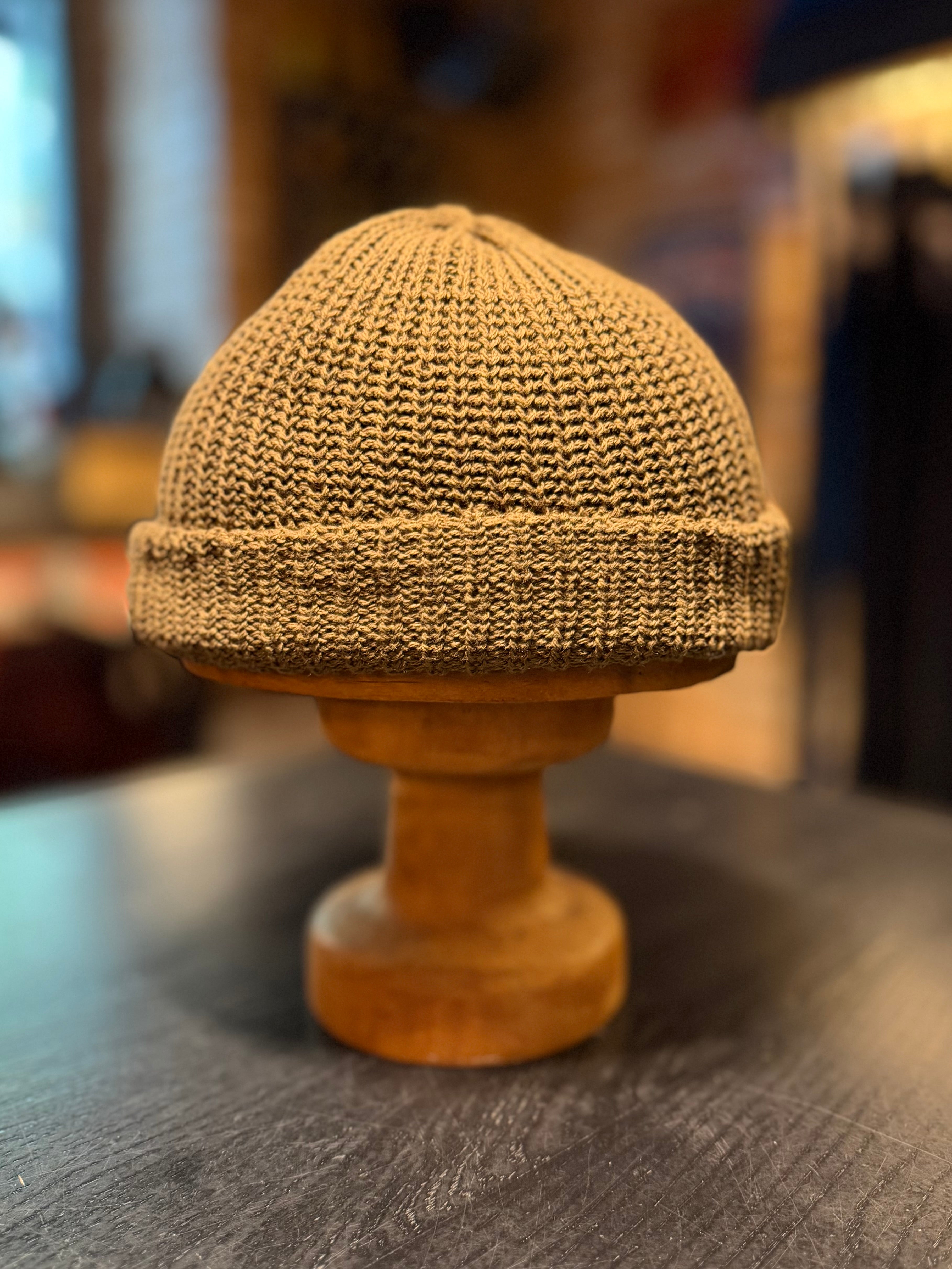 Mr. FATMAN - Watch Cap - 100% Cotton - Model: HUE - Khaki