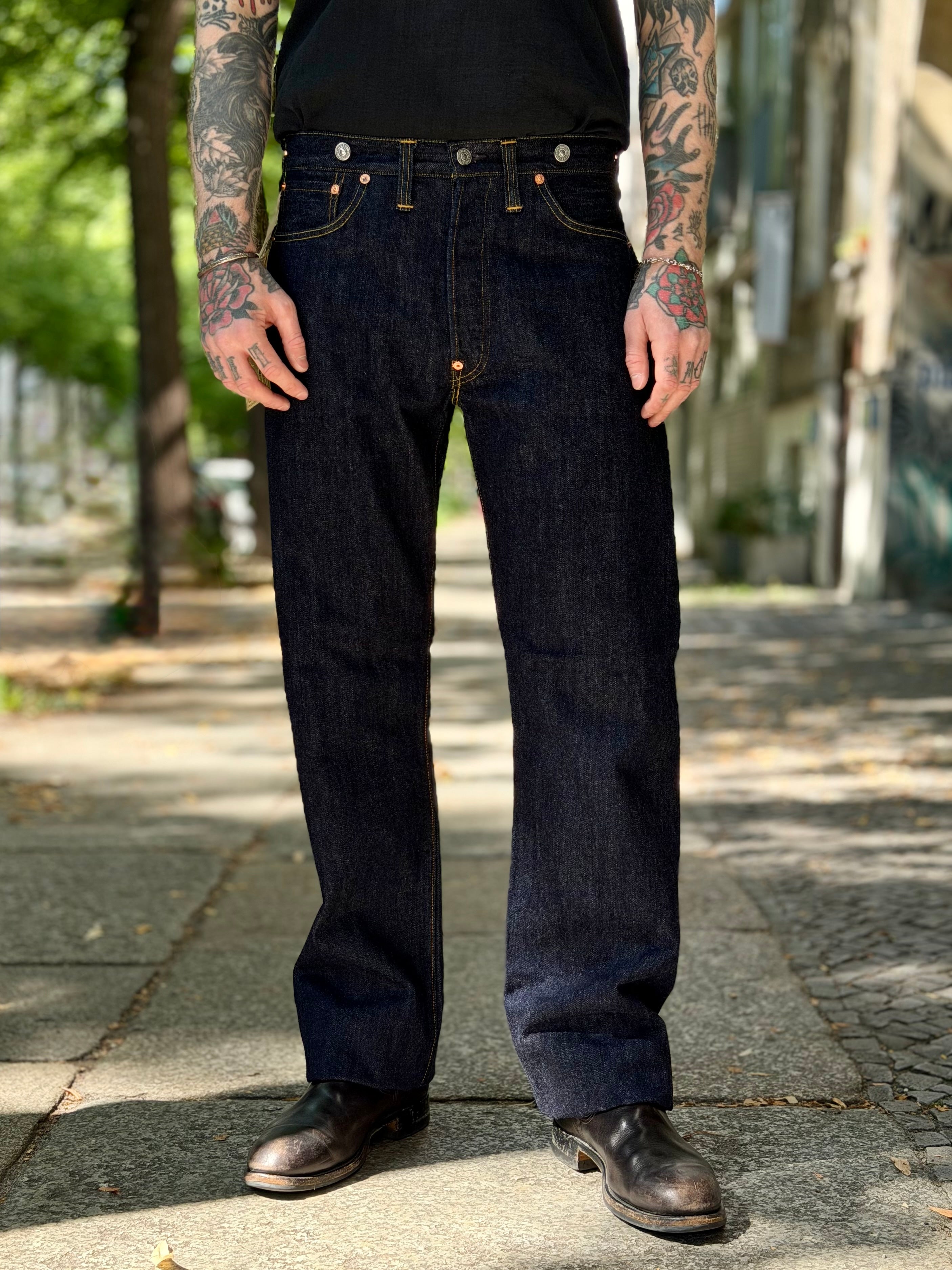 "Lot 601 XX 1941" - 5 Pocket Jeans - Earliest WWII Era Reproduction Model - Original 14oz Indigo Denim