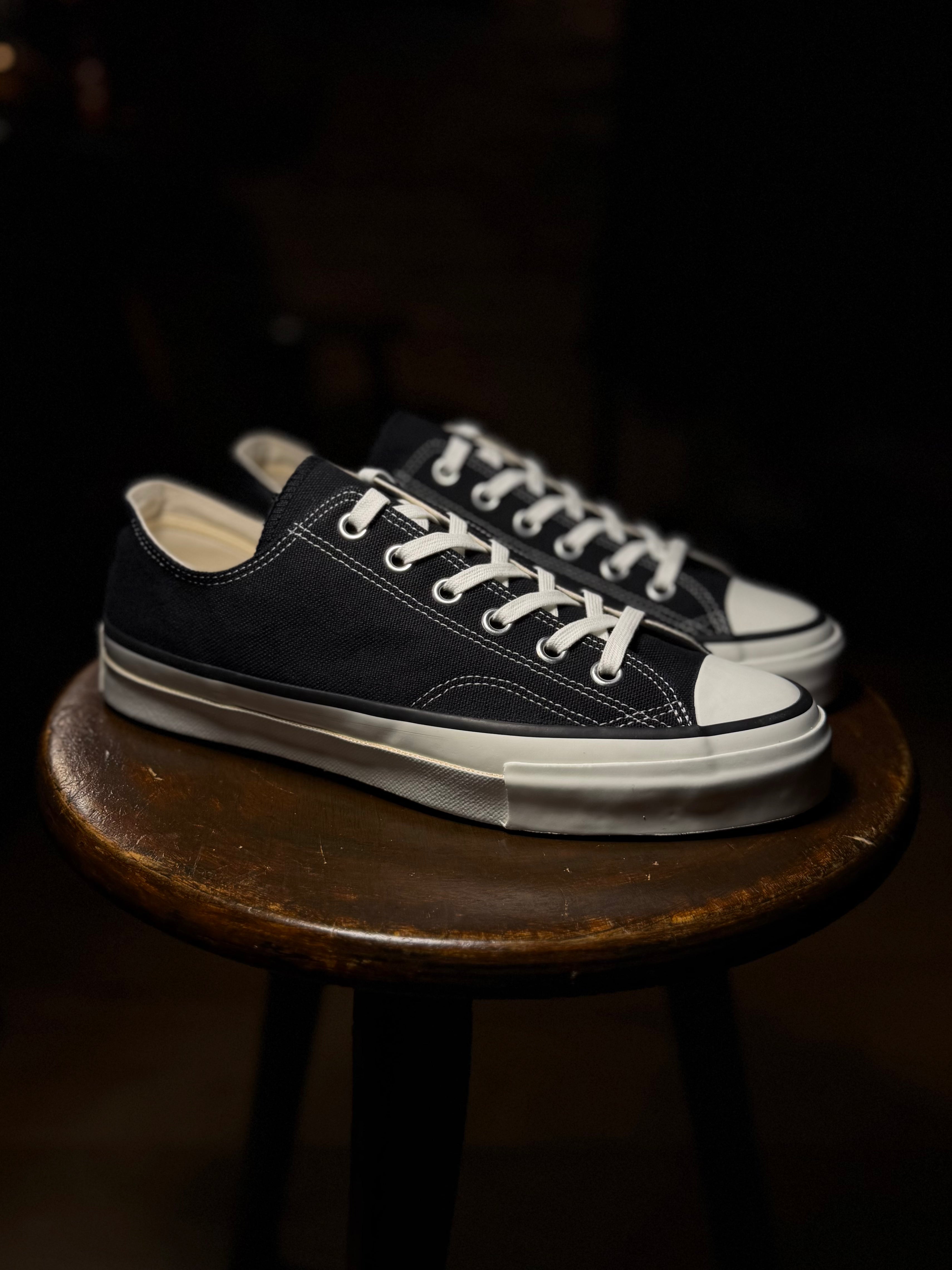 046 - ATHLETIC SHOES CANVAS - Black
