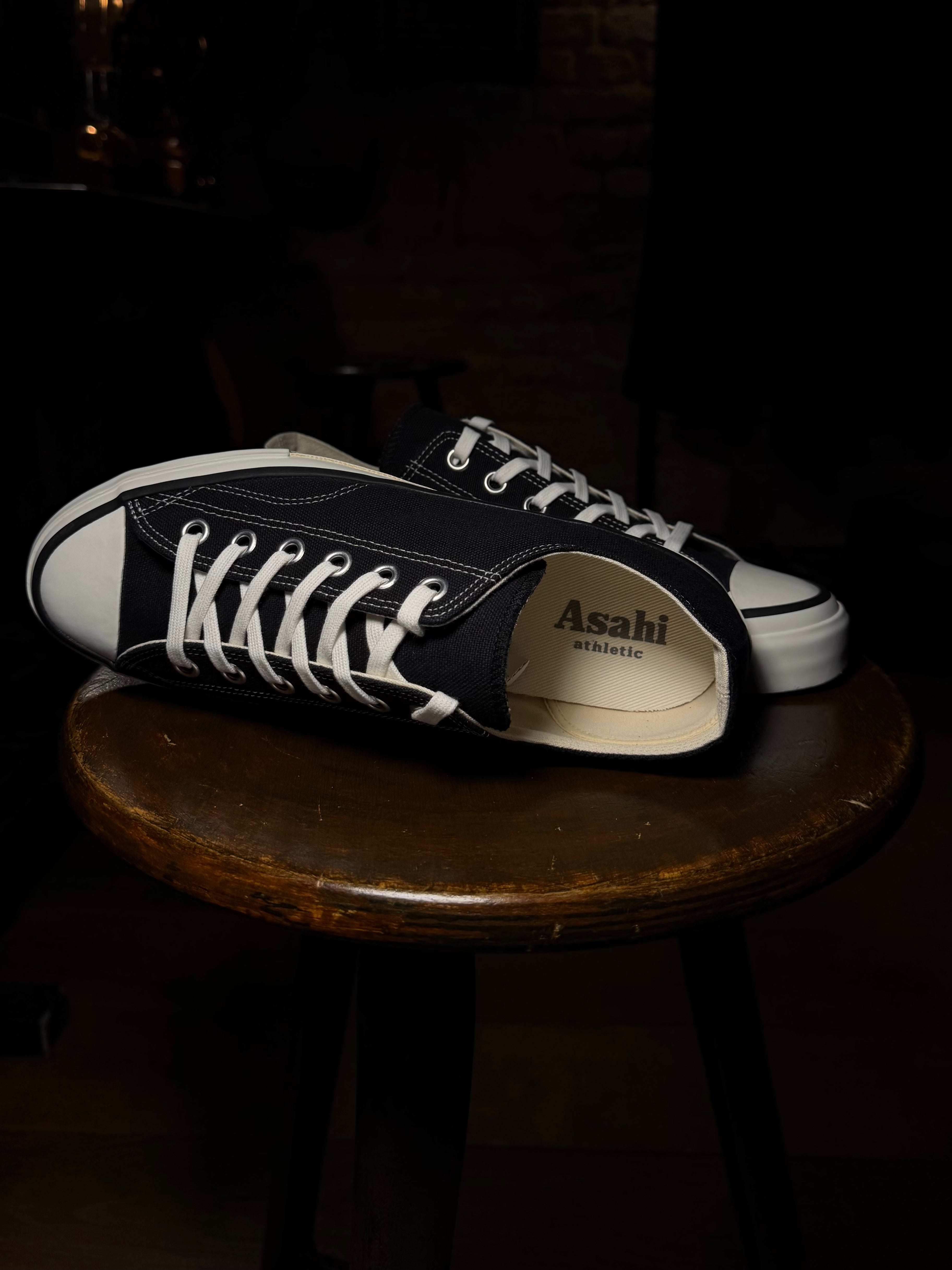 046 - ATHLETIC SHOES CANVAS - Black