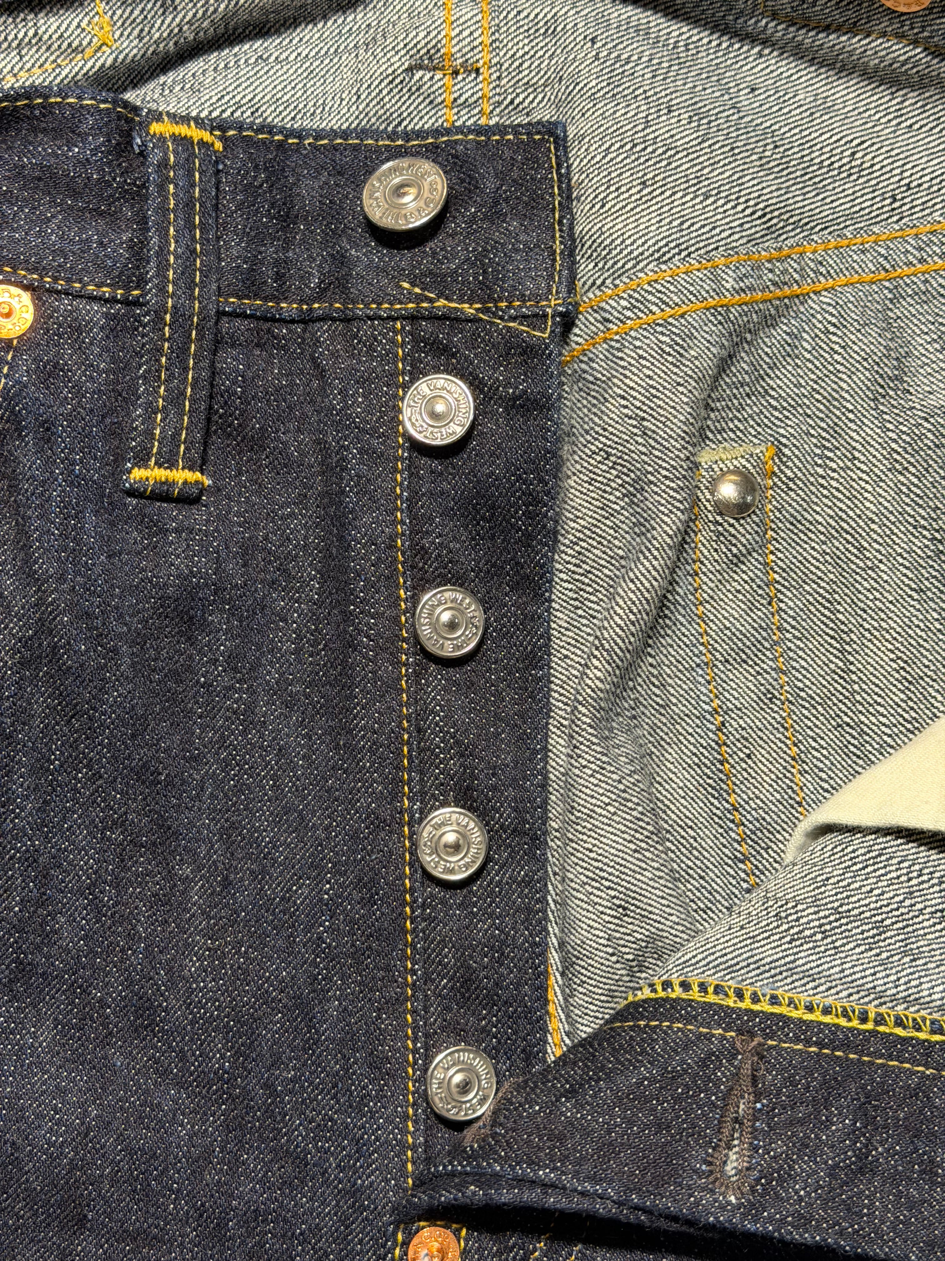 "Lot 601 XX 1941" - 5 Pocket Jeans - Earliest WWII Era Reproduction Model - Original 14oz Indigo Denim