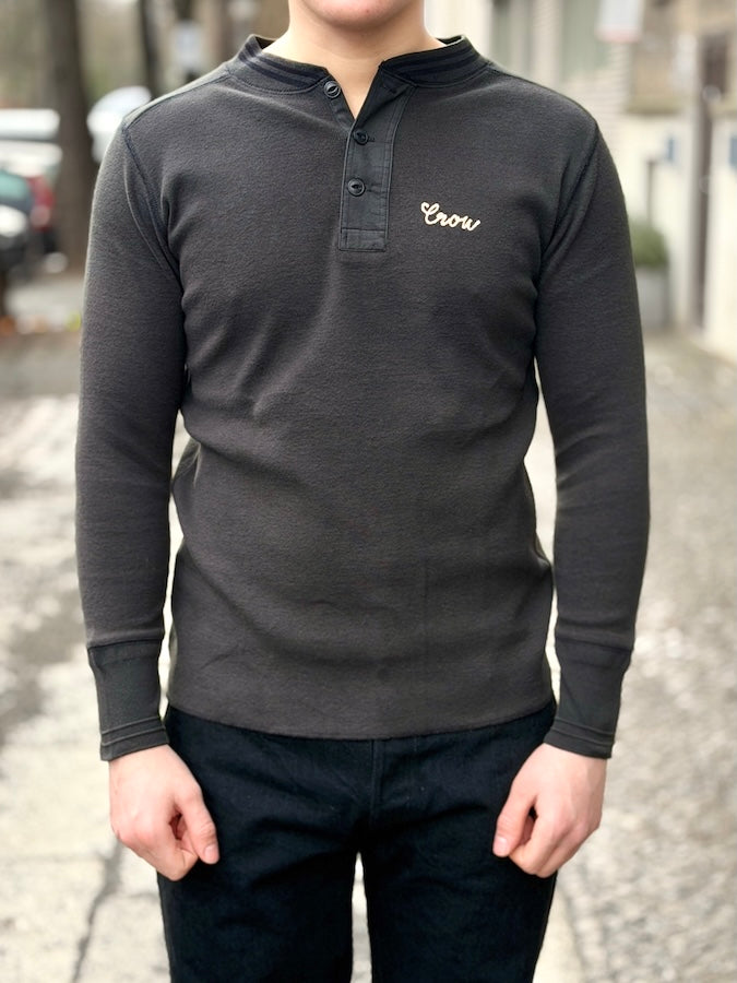 OLD CROW by Glad Hand & Co. -BLACKBIRDS - L/S HENRY T-SHIRTS - Black