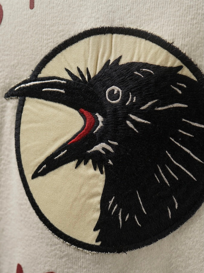 OLD CROW by Glad Hand & Co. -BLACKBIRDS - L/S HENRY T-SHIRTS - White