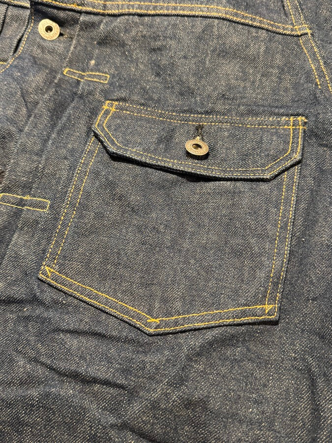 01507L-Ishikawadai Type I Jacket - 15oz Selvedge Denim