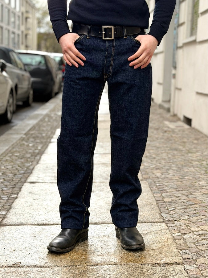 XX-002 - 14oz Selvedge Denim - Indigo - Piped Straight