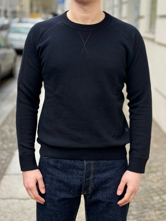 5409-IDBK - Indigo Black Dyed Yarn - Raglan Sweatshirt