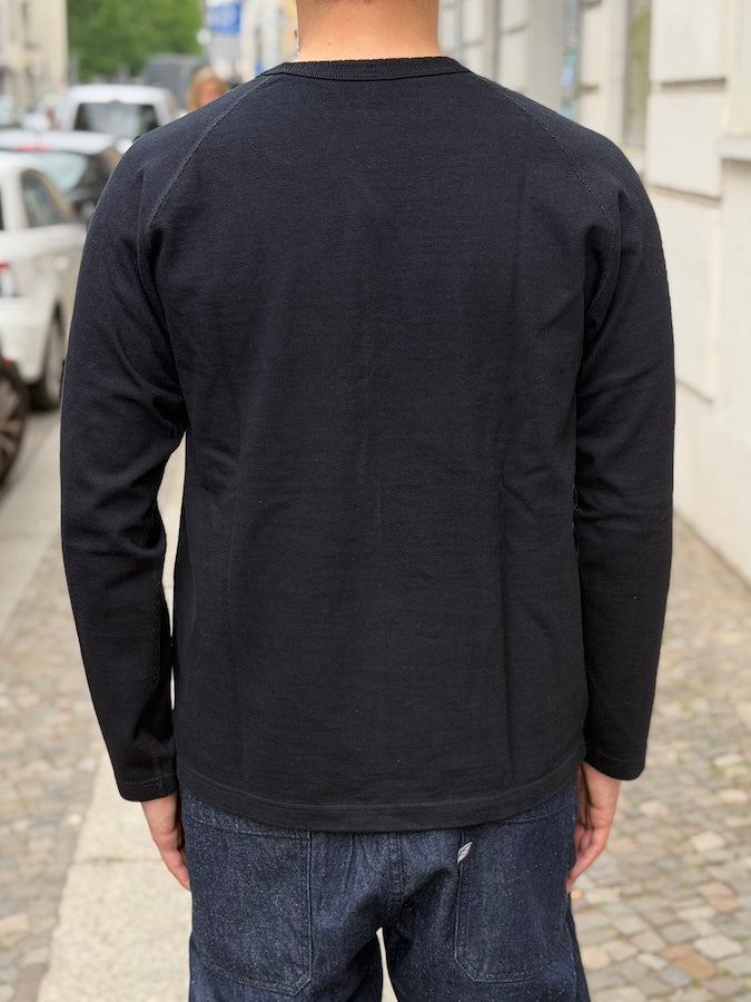 5413-IDBK - Indigo Black Dyed - 11oz Super Heavyweight Jersey Sweatshirt-Raglan