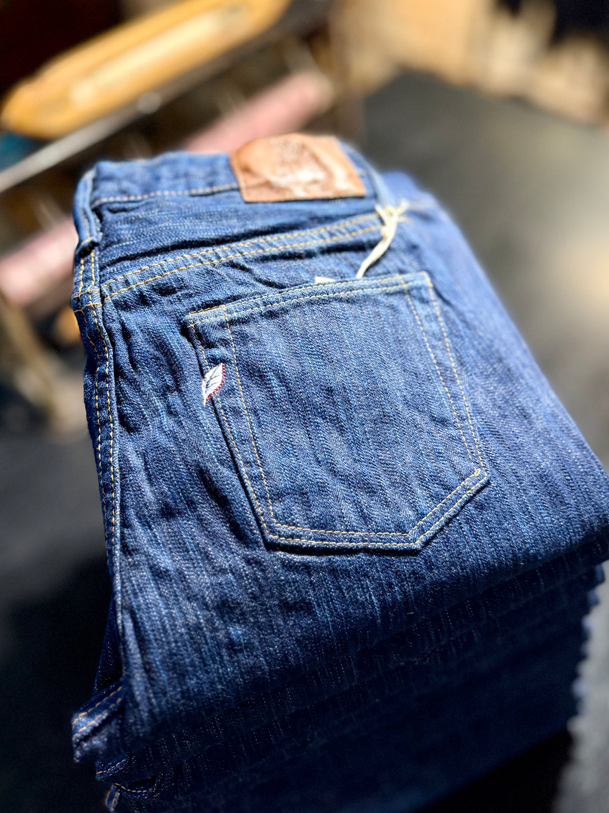 AI-003 - 16oz. Natural Indigo Hank-dyed Denim - Regular Straight