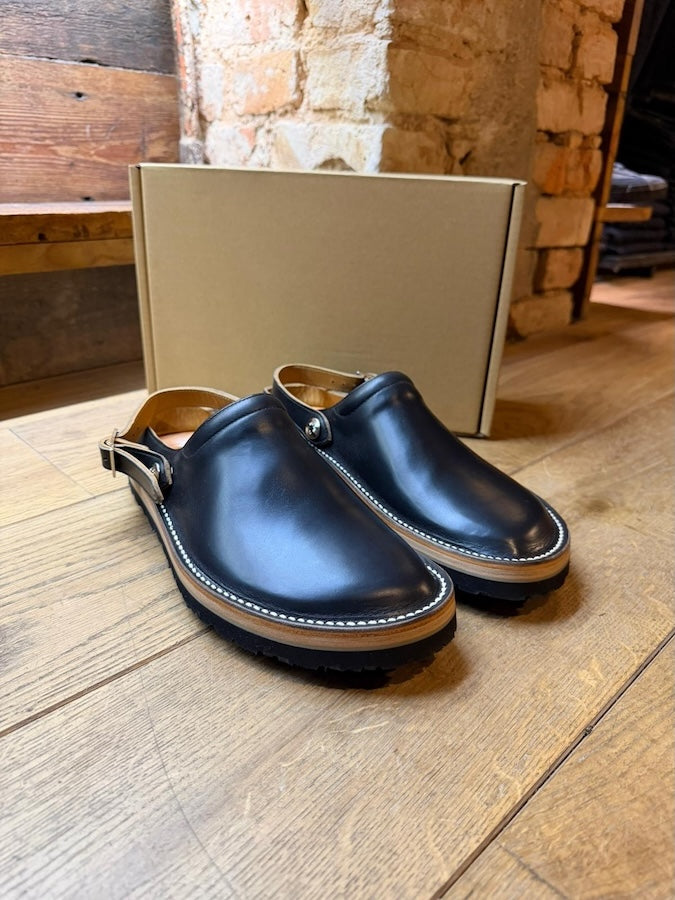 Sabot - Black Teacore HORWEEN CHROMEXCEL Leather