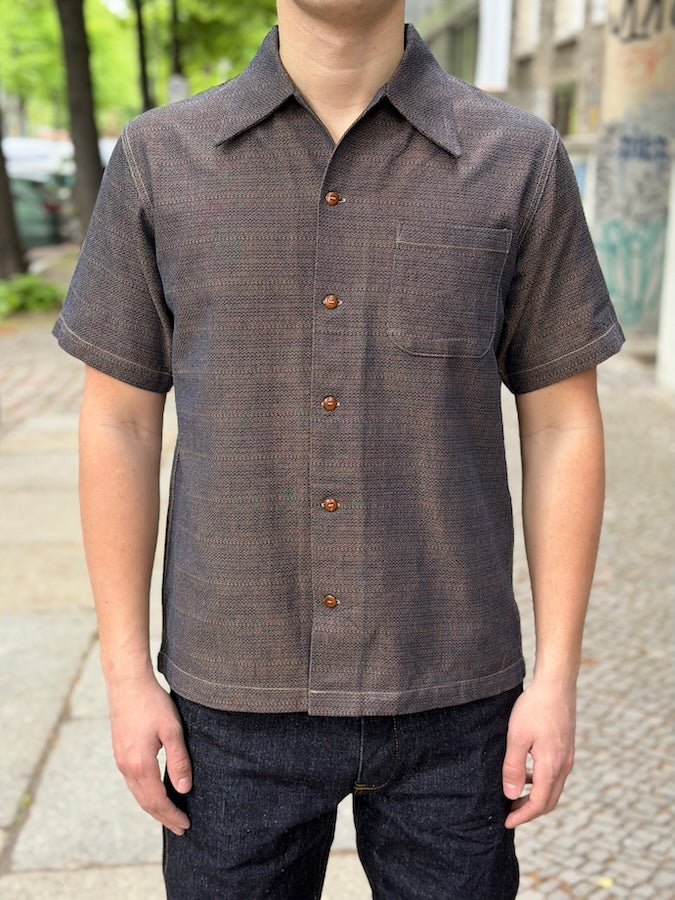 SOS26-KSK Kanoko Aimadara Open Collar Shirt