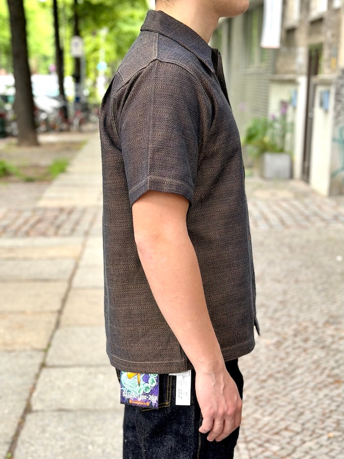 SOS26-KSK Kanoko Aimadara Open Collar Shirt