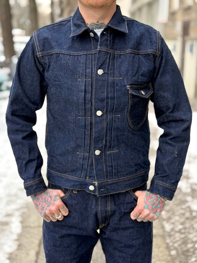 S101AX-SAKURA Jeans Jacket " AI+ SAKURA " 18oz Selvedge Denim