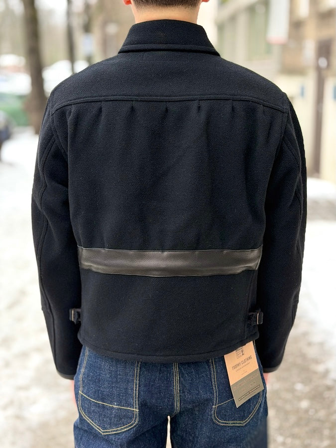 1930s Pioneer Sport Jacket - Melton Wool - Black