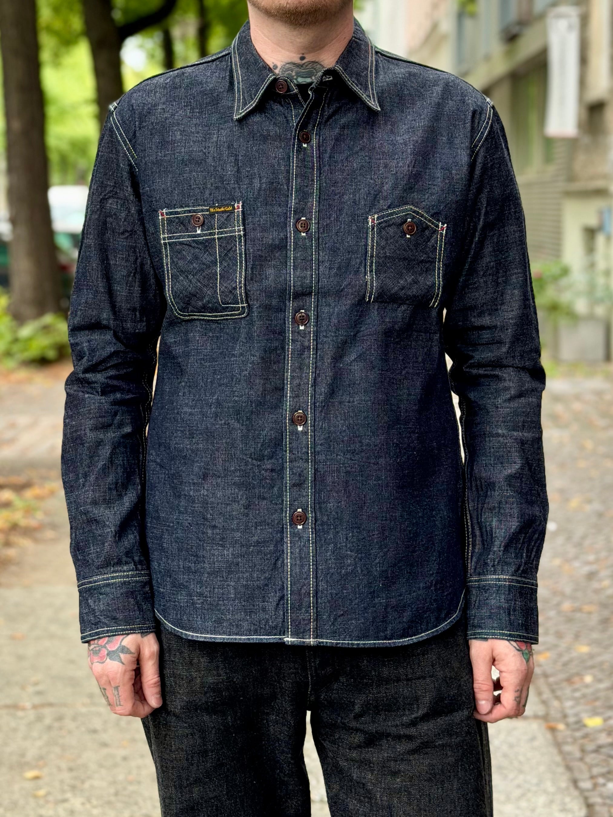 SGS001 - 10oz Slub Selvedge Denim - Work Shirt