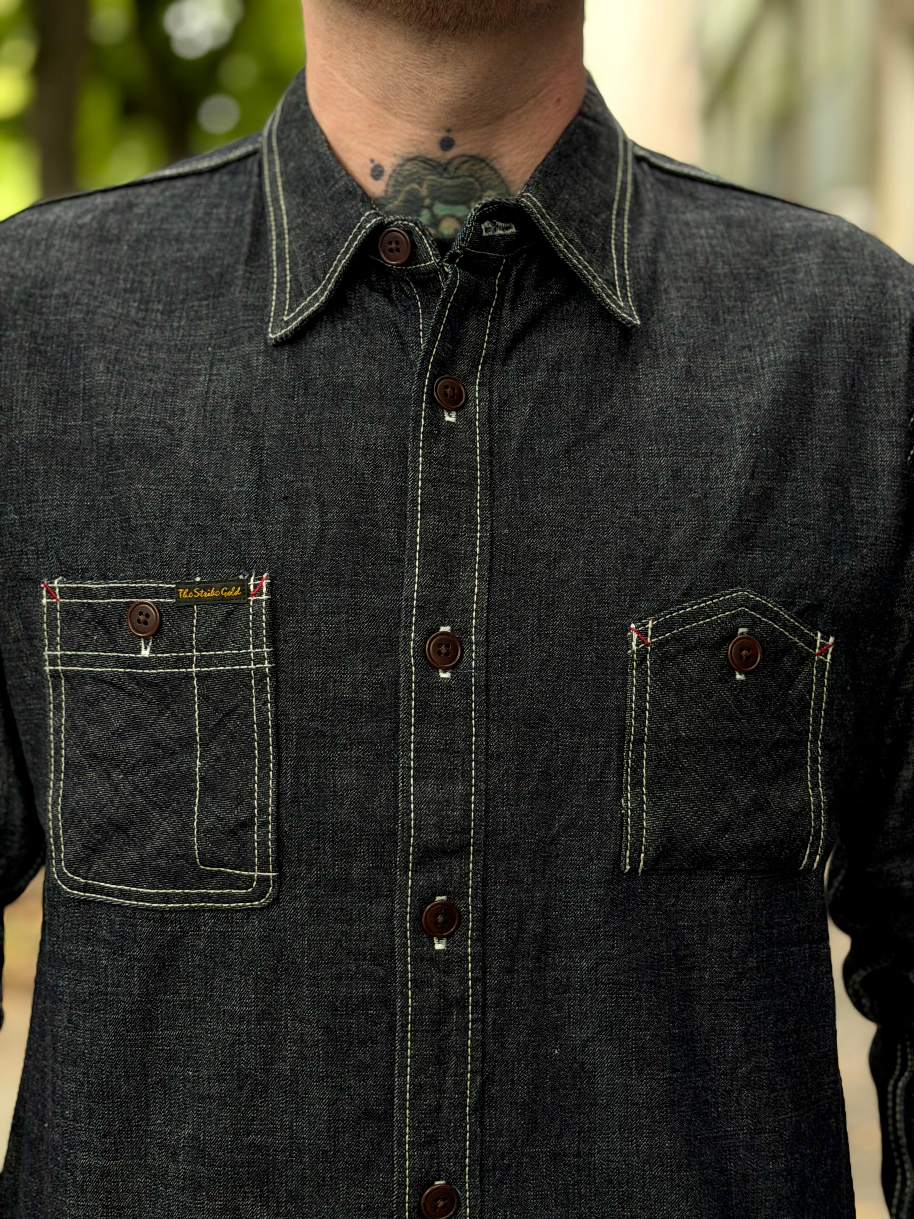 SGS001 - 10oz Slub Selvedge Denim - Work Shirt