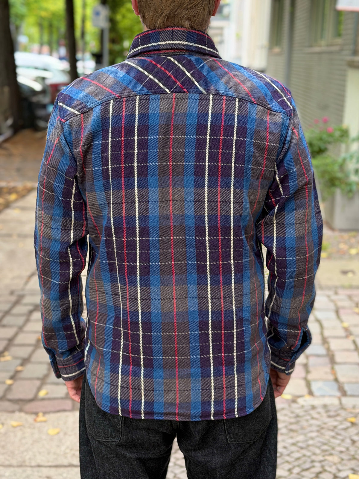 14.5oz Heavy Flannel Shirt - 502653 - Blue