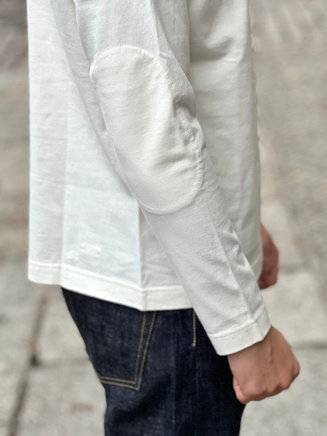 A.G.SPALDING & BROS - Loopwheeled Long Sleeve - COTTON JERSEY FOOTBALL SHIRT - White