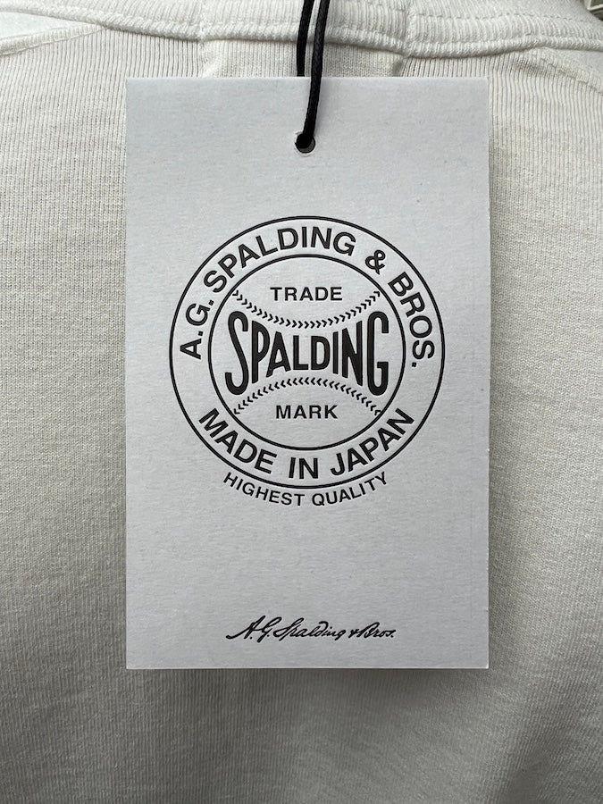 A.G.SPALDING & BROS - Loopwheeled Long Sleeve - COTTON JERSEY FOOTBALL SHIRT - White