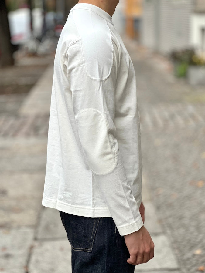 A.G.SPALDING & BROS - Loopwheeled Long Sleeve - COTTON JERSEY FOOTBALL SHIRT - White