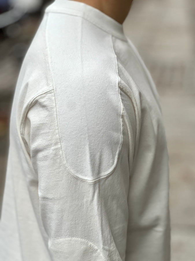 A.G.SPALDING & BROS - Loopwheeled Long Sleeve - COTTON JERSEY FOOTBALL SHIRT - White